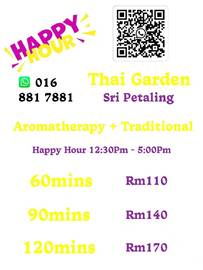 [Sri Petaling] Thai Garden 泰式按摩 - Happy Hour